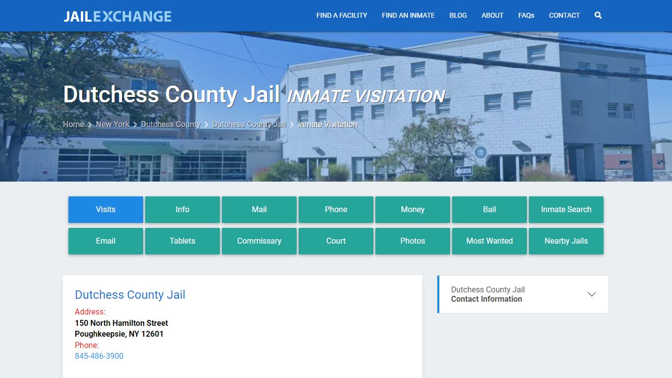Inmate Visitation - Dutchess County Jail, NY - Jail Exchange